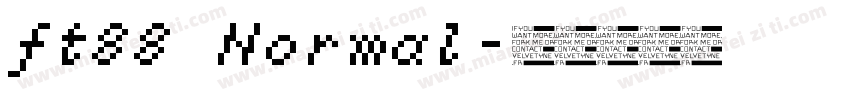 ft88 Normal字体转换